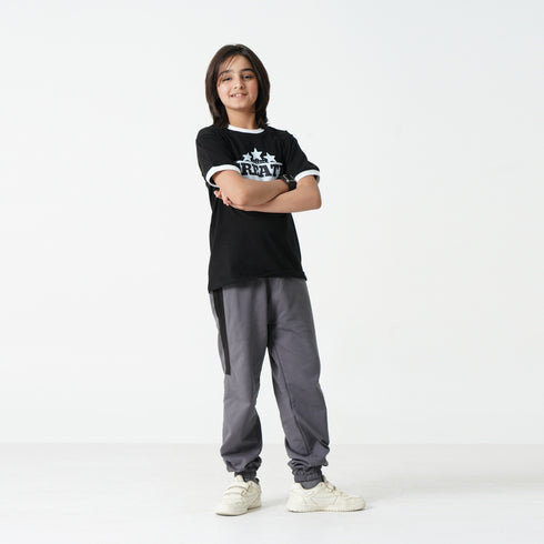 Grey Panel Trouser